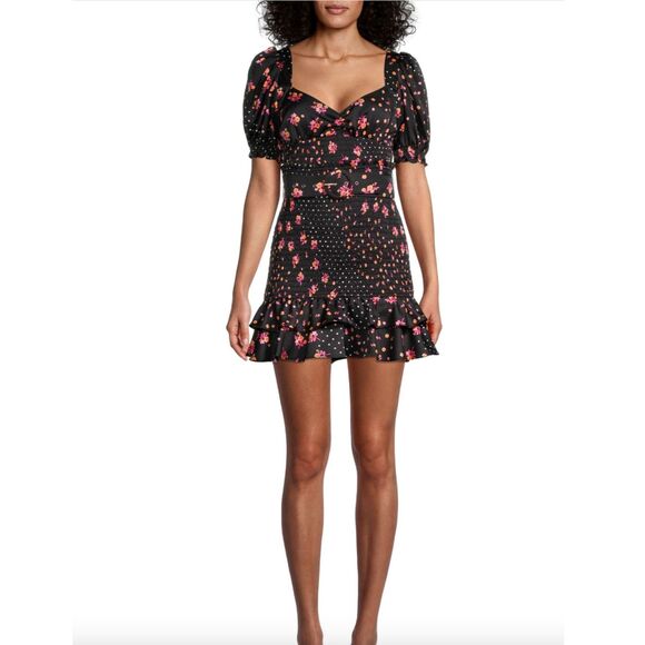 For Love And Lemons Dresses & Skirts - For Love and Lemons NWOT Camellia Smocked Belted Mini Dress